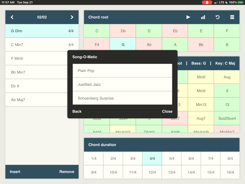 Chordbot Song-O-Matic